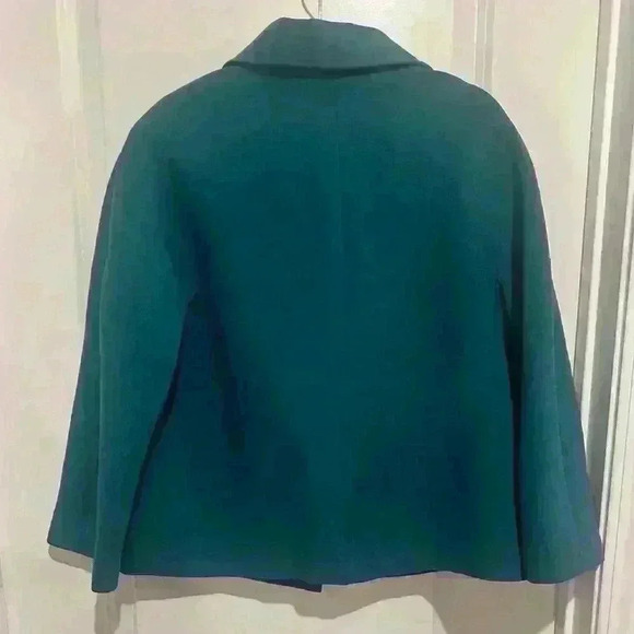 Talbots Stretch Teal 3/4 Sleeve Jacket - Picture 4 of 4
